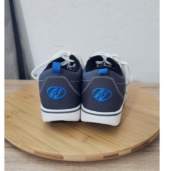 Heelys Wheeled Skate Shoes Kids Size 5 Youth Grey Blue White Boys Girls Sneakers - Picture 4 of 7